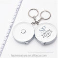 60 Inch Silver Round Keychain Tape Measure